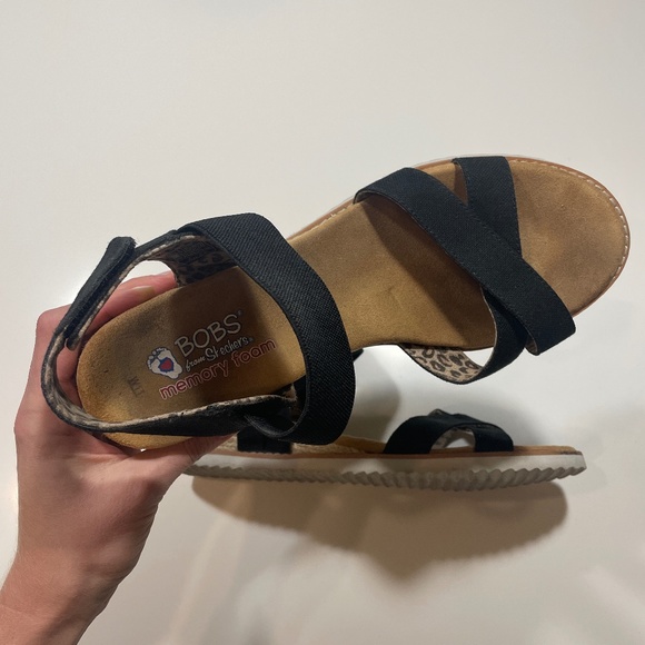 Sketchers BOBS Black Sandals - Picture 4 of 4